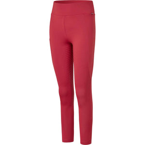 Kingsland Legging de Equitación KLAlexis F-Tec4 Full Grip Niños Rojo Granate