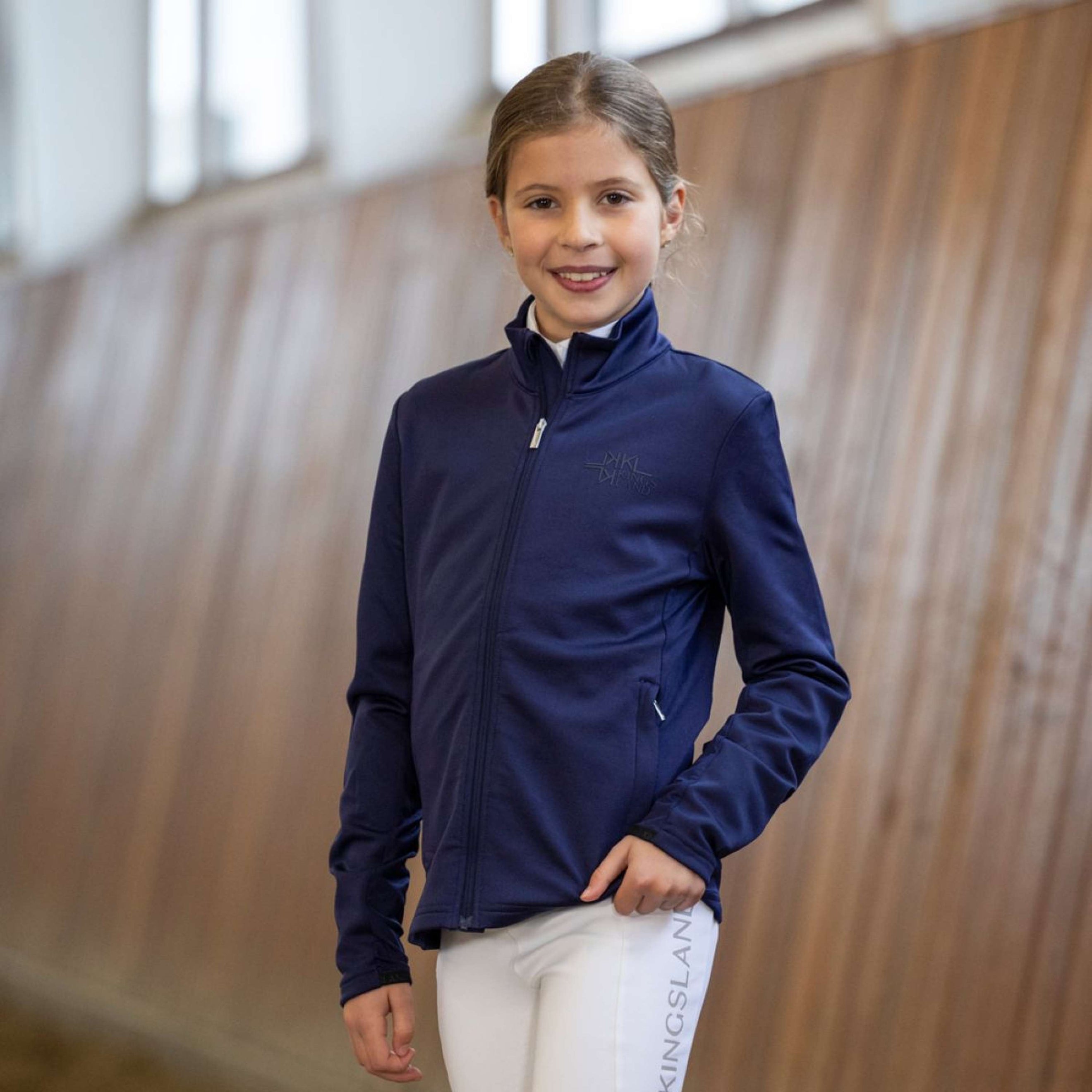 Kingsland Sudadera con capucha y cremallera KLAlba Niños Evening Blue Kingsland Sudadera con capucha y cremallera KLAlba Niños Evening Blue