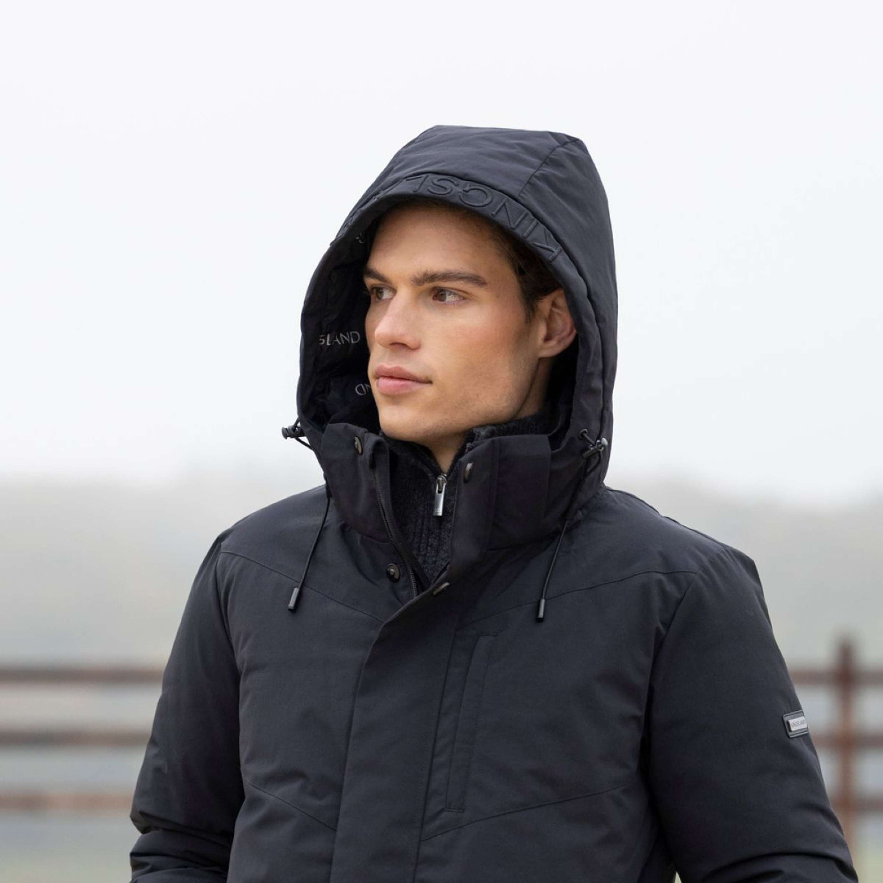 Kingsland Parka KLAron Hombres Negro