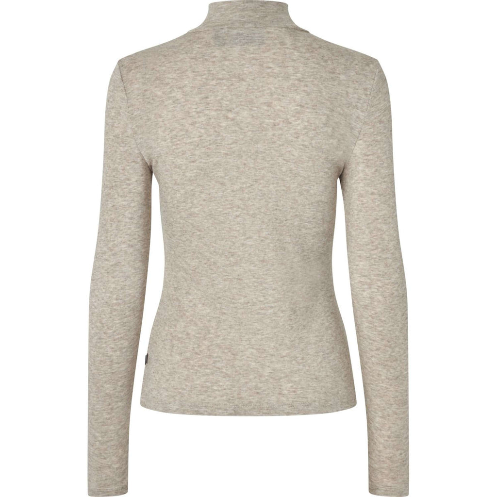 Kingsland Jersey de Cuello Alto KLAbigail Mujer Beige Melange