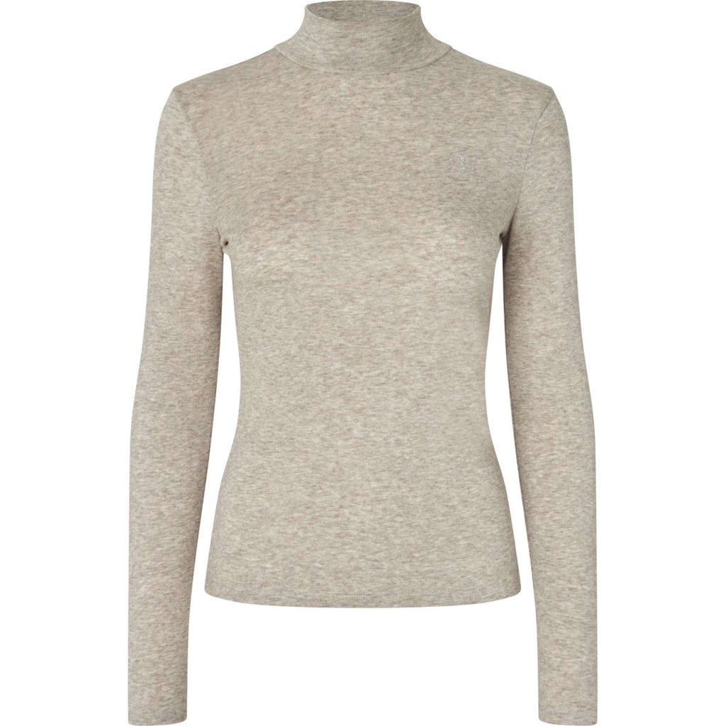 Kingsland Jersey de Cuello Alto KLAbigail Mujer Beige Melange