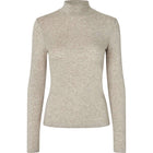 Kingsland Jersey de Cuello Alto KLAbigail Mujer Beige Melange
