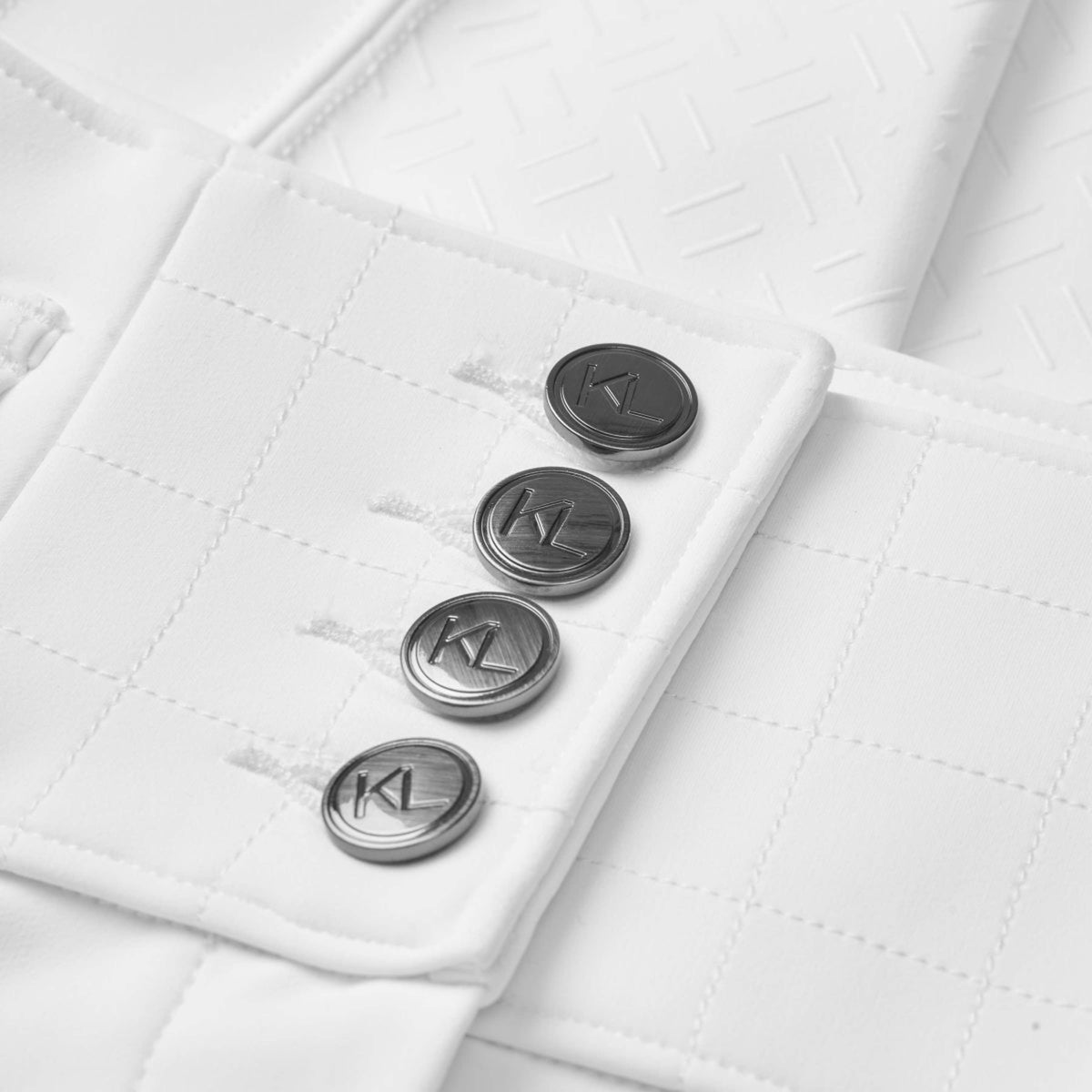 Kingsland Pantalón de Equitación Khloe Full Grip Blanco