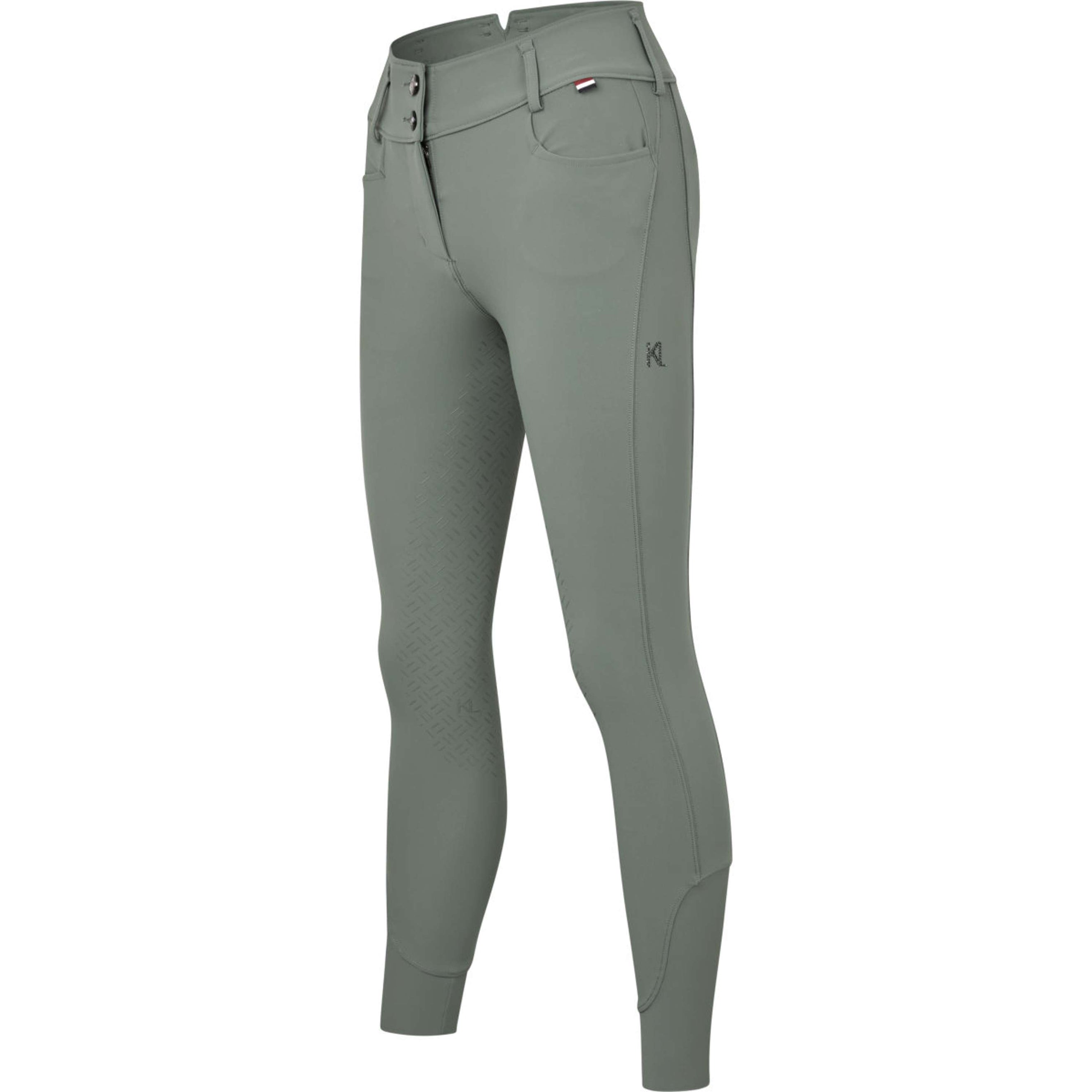Kingsland Pantalón de Equitación KLKira Full Grip Green Agave