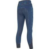 Kingsland Pantalón de Equitación KLKayce Denim Full Grip Navy