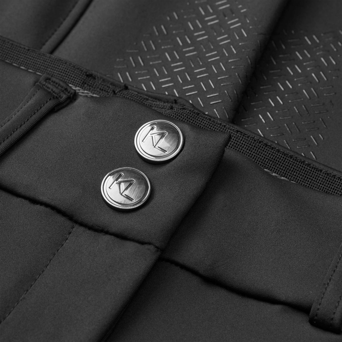 Kingsland Pantalón de Equitación KLKaya Agarre de rodilla Negro