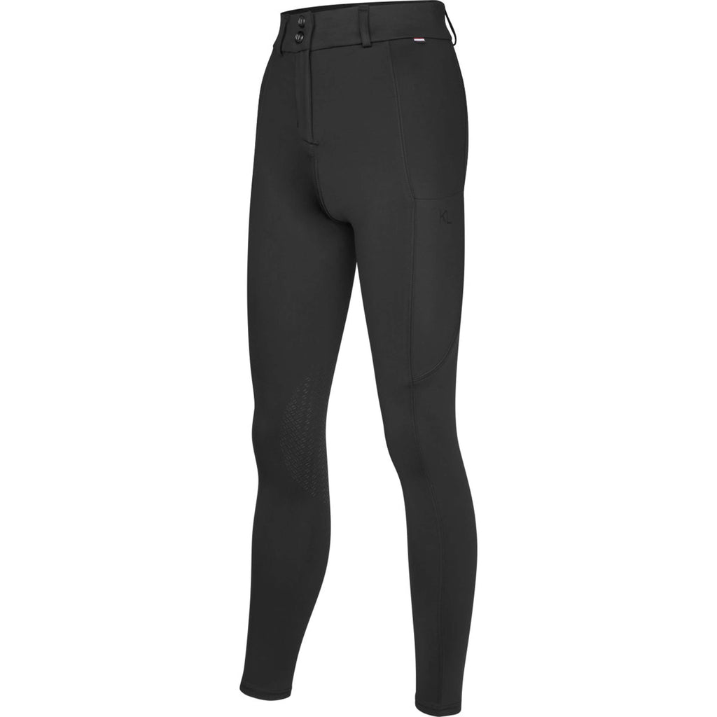 Kingsland Pantalón de Equitación KLKaya Agarre de rodilla Negro