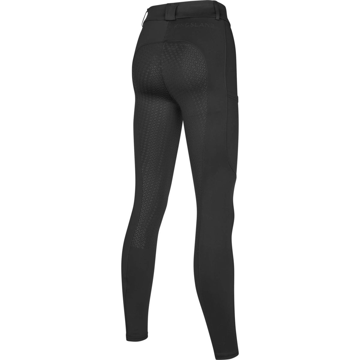 Kingsland Pantalón de Equitación KLKaya Full Grip Negro