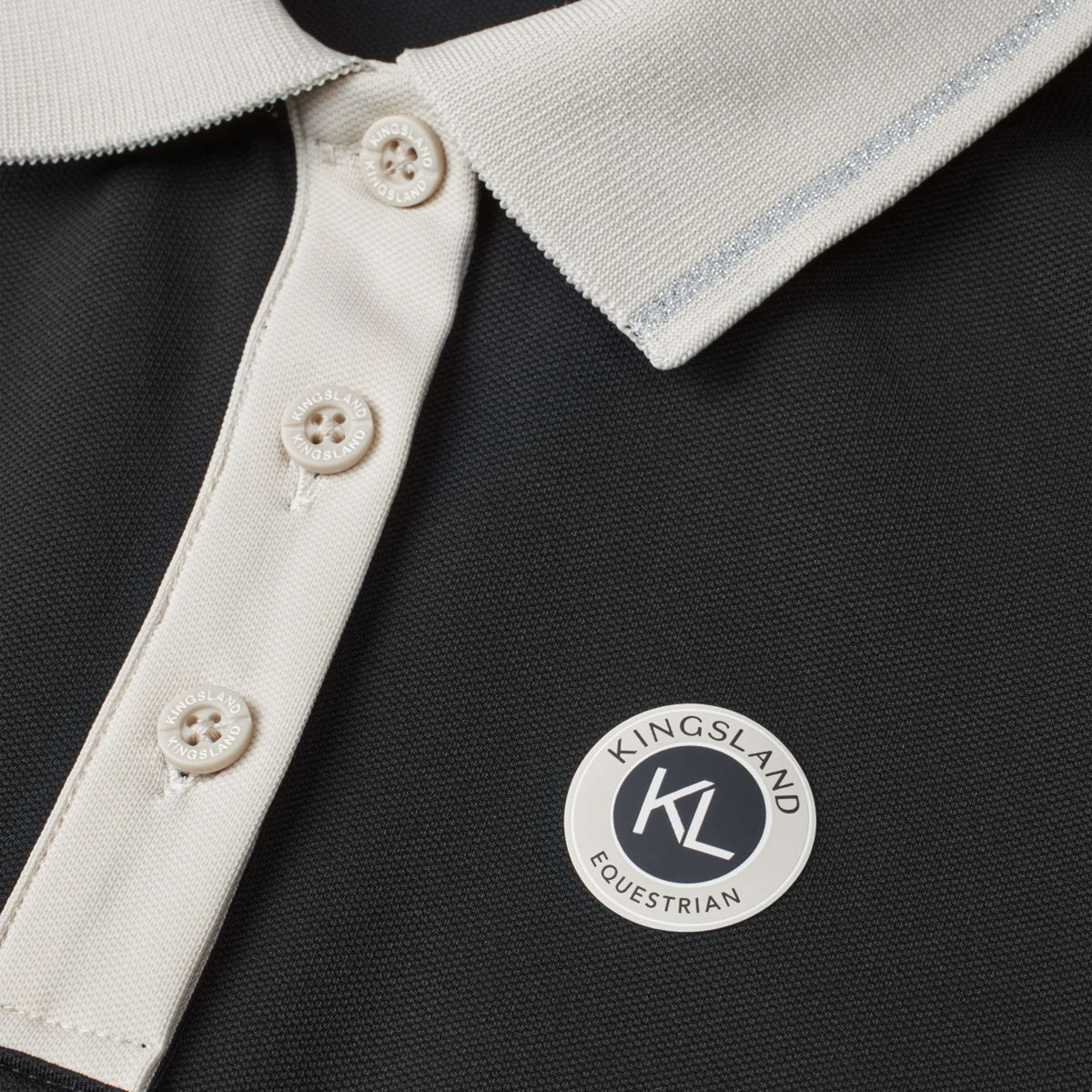 Kingsland Poloshirt KLLaura Sin Mangas Negro