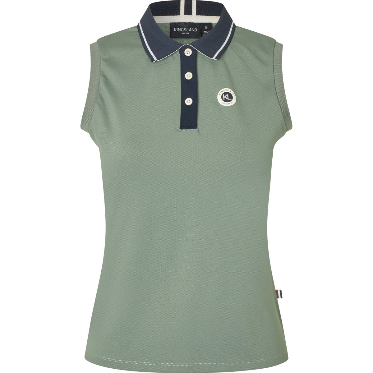 Kingsland Poloshirt KLLaura Sin Mangas Green Agave