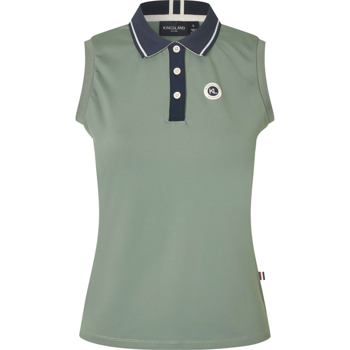 Kingsland Poloshirt KLLaura Sin Mangas Green Agave