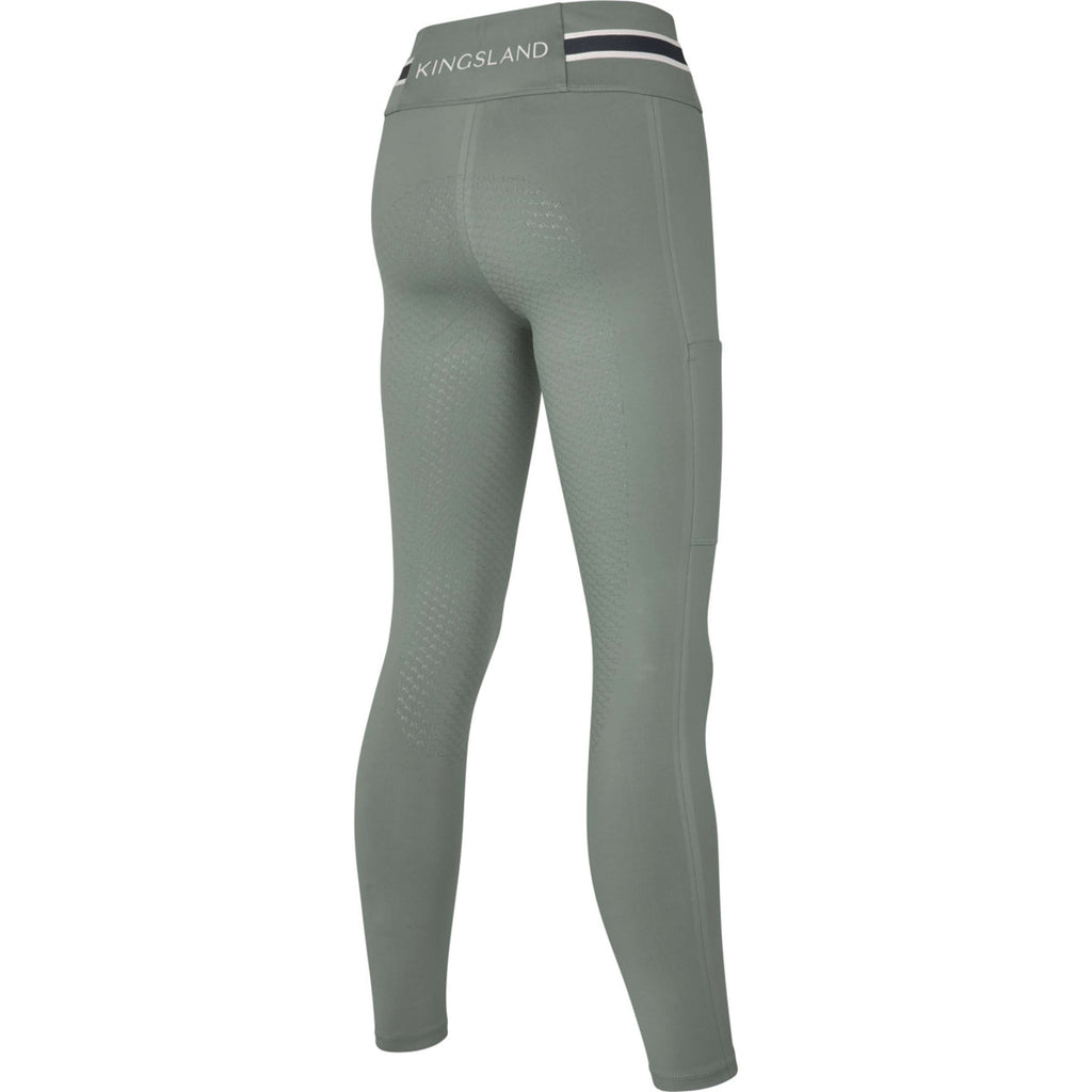 Kingsland Legging de Equitación KLLaura Full Grip Green Agave