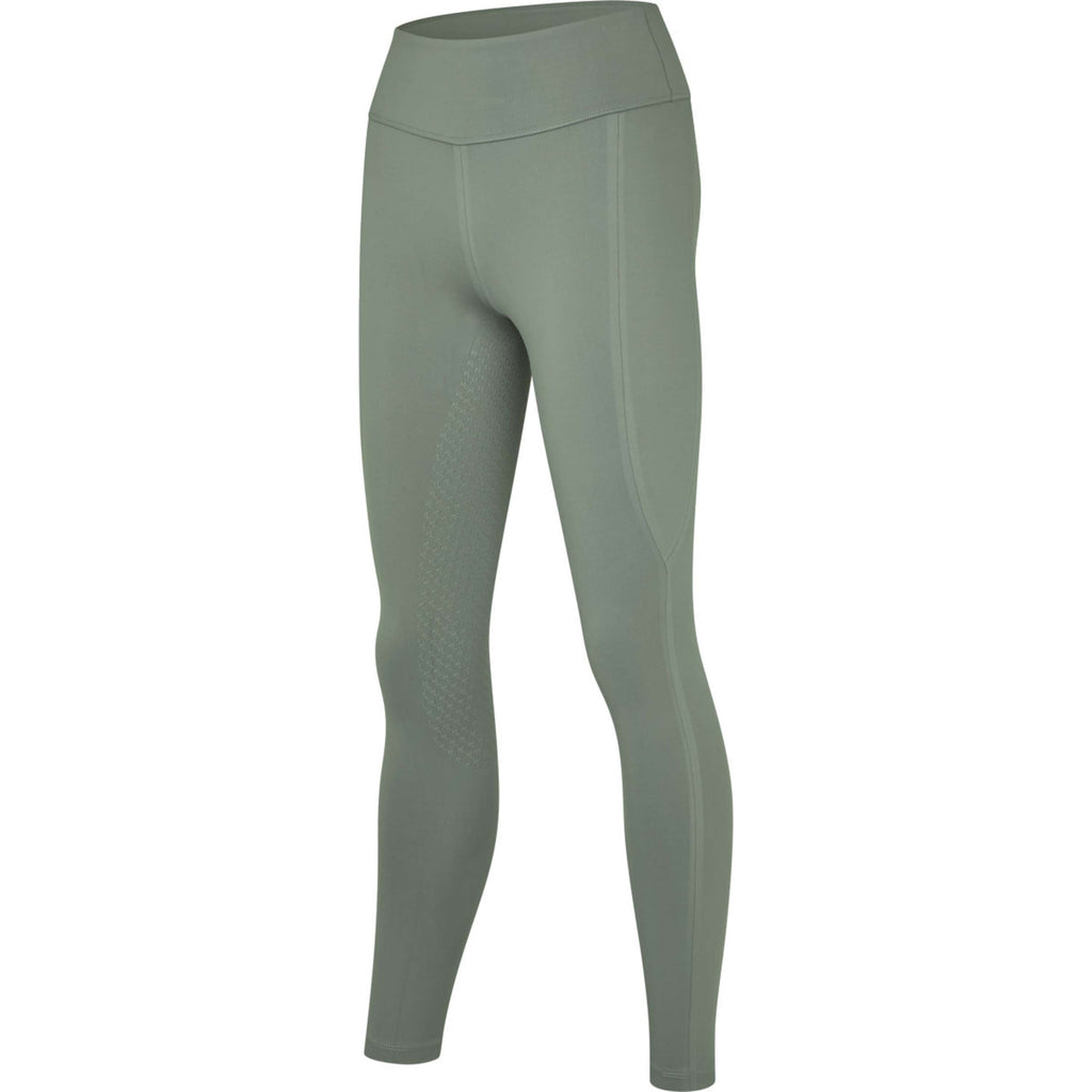Kingsland Legging de Equitación KLLouisa Repelente al agua Full Grip Green Agave
