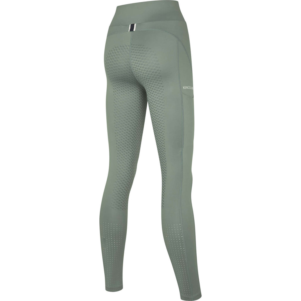 Kingsland Legging de Equitación KLLindsey F-Tec Full Grip Green Agave