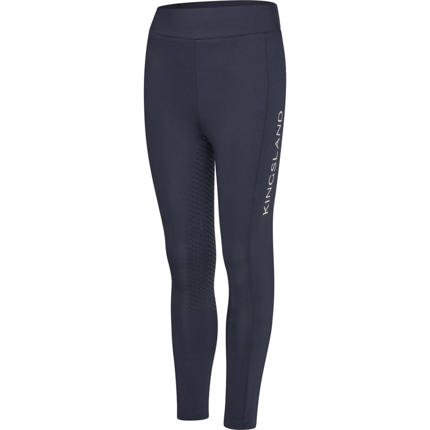 Kingsland Legging de Equitación KLLilo Junior F-tec 5 Full Grip Navy