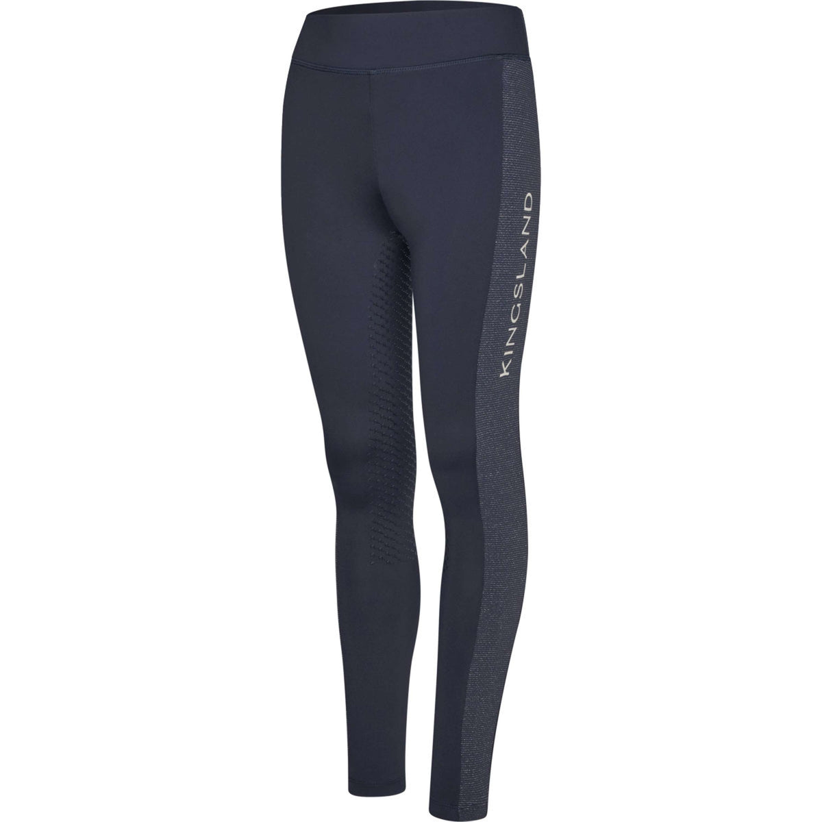 Kingsland Legging de Equitación KLLinda Junior F-Tec 5 Full Grip Navy