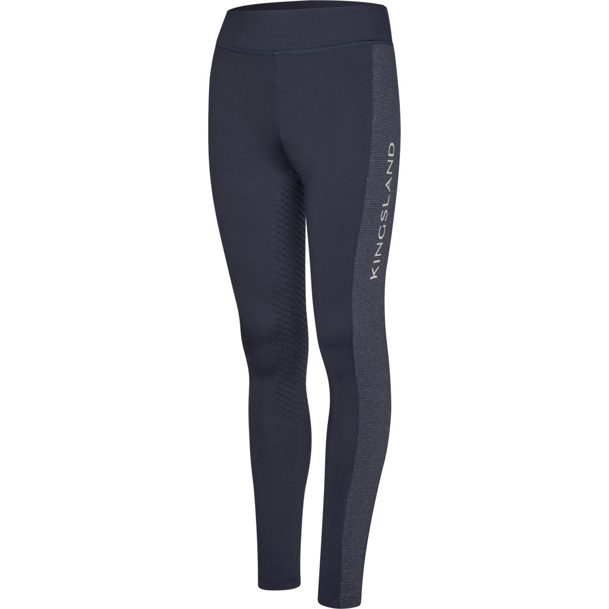 Kingsland Legging de Equitación KLLinda Junior F-Tec 5 Full Grip Navy
