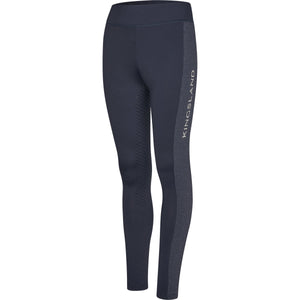 Kingsland Legging de Equitación KLLinda Junior F-Tec 5 Full Grip Navy
