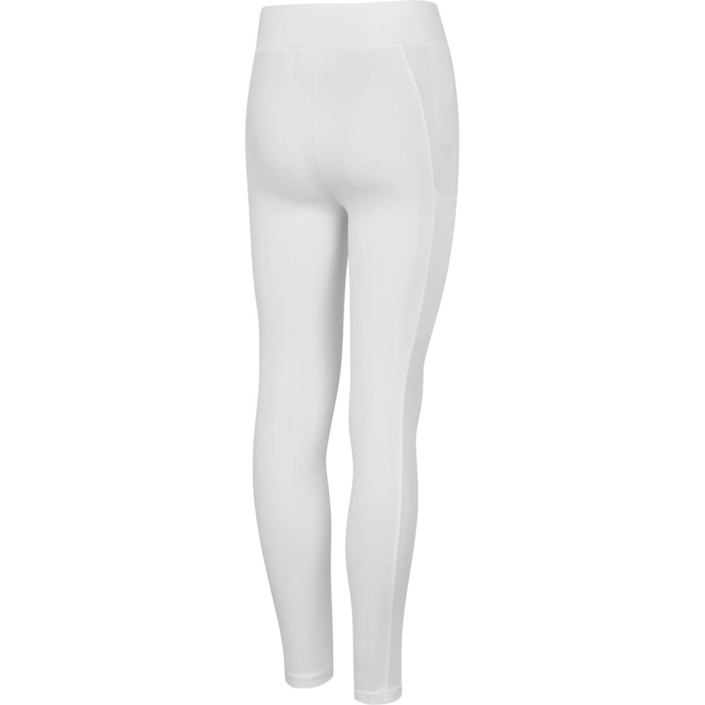 Kingsland Legging de Equitación KLLily Junior F-Tec 5 Full Grip Blanco