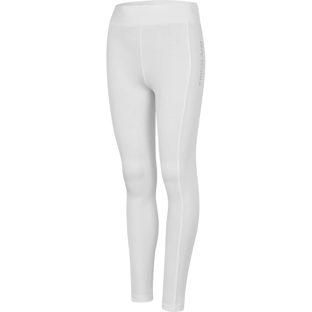 Kingsland Legging de Equitación KLLily Junior F-Tec 5 Full Grip Blanco