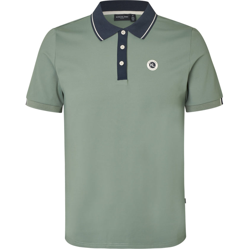 Kingsland Poloshirt KLLorenzo Hombres Green Agave Kingsland Poloshirt KLLorenzo Hombres Green Agave