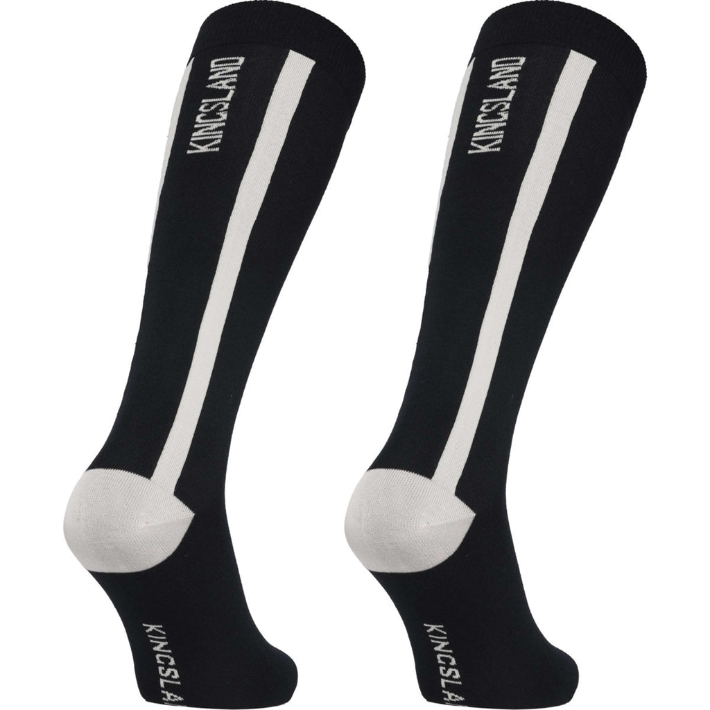 Kingsland Calcetines de Equitación KLLaura Coolmax Paquete de 2 Negro
