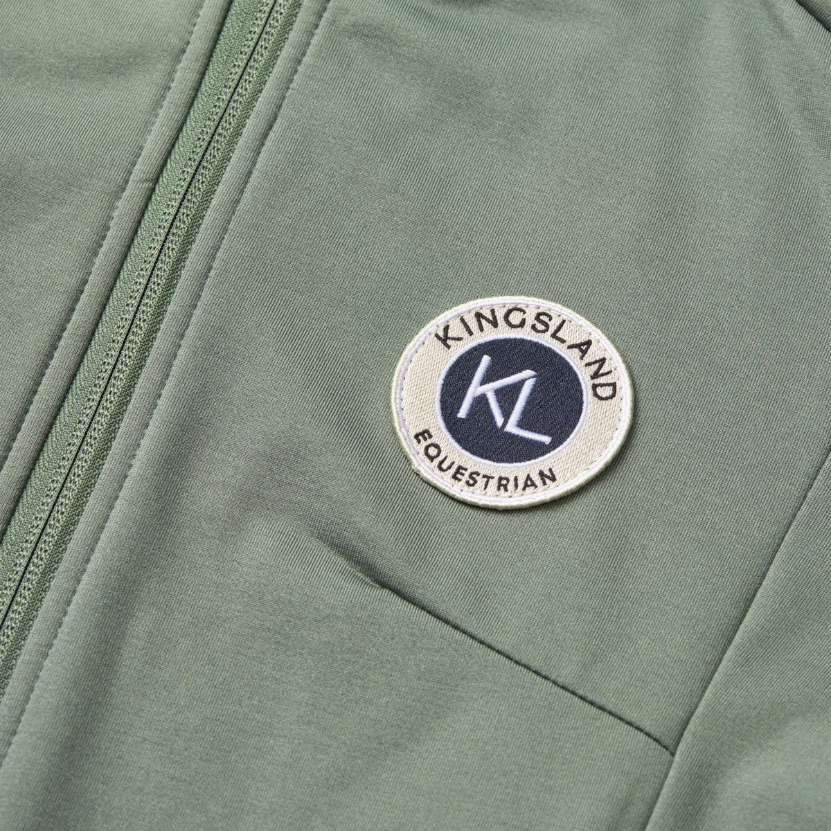 Kingsland Sudadera con capucha y cremallera KLLucy Microvellón Green Agave