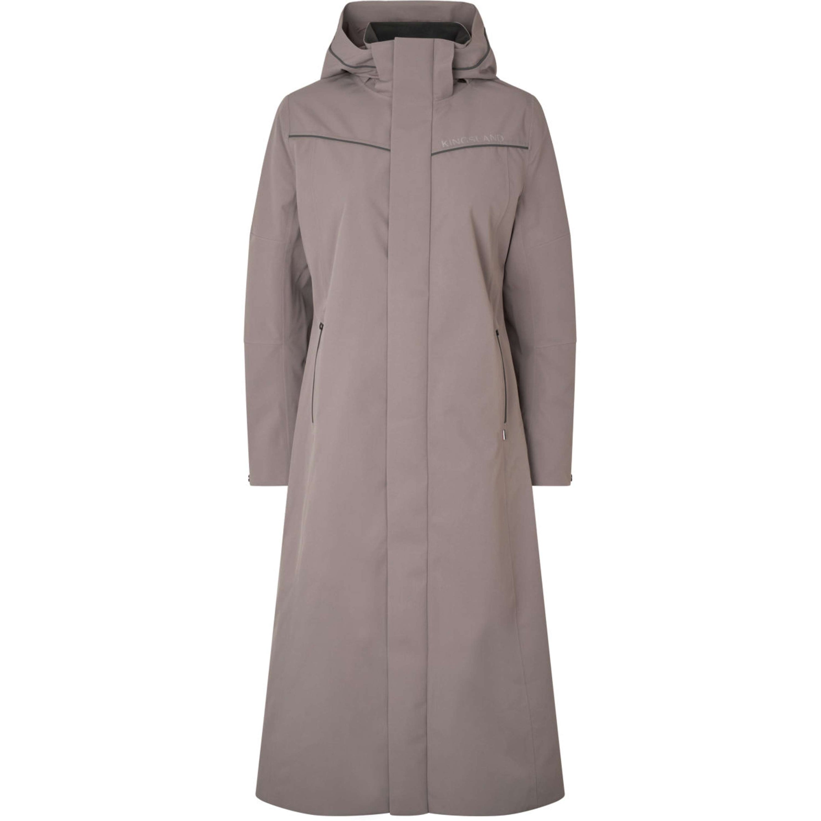 Kingsland Abrigo Largo KLLucia Impermeable Brown Iron