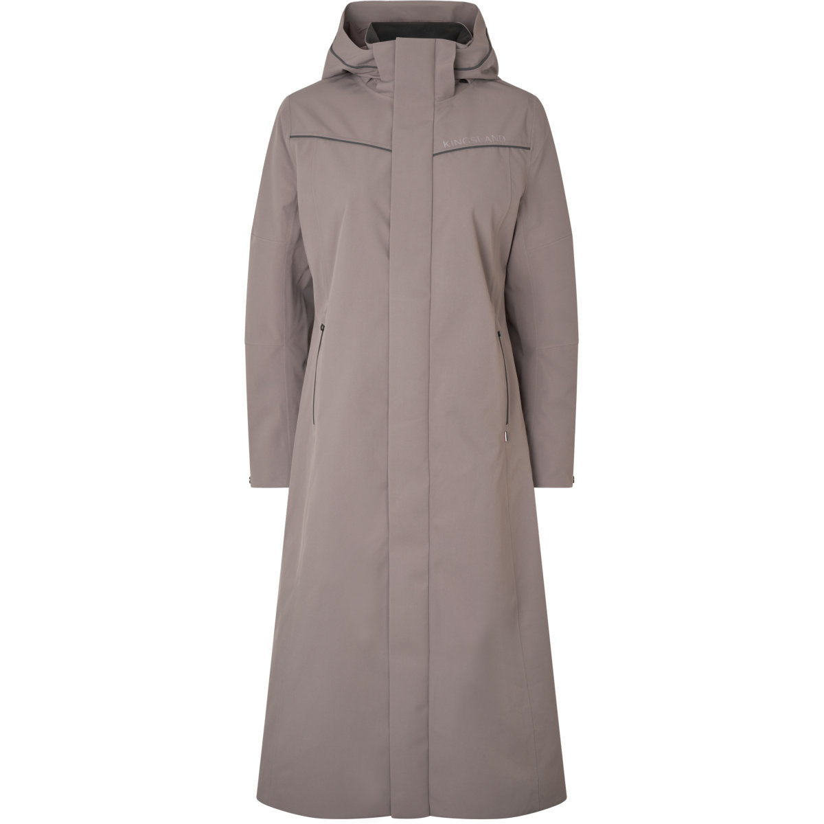 Kingsland Abrigo Largo KLLucia Impermeable Brown Iron