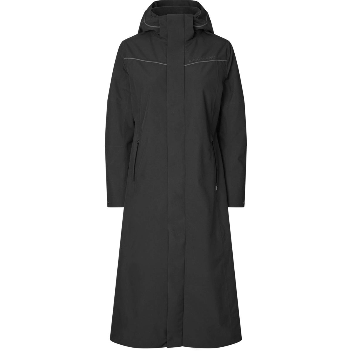 Kingsland Abrigo Largo KLLucia Impermeable Negro