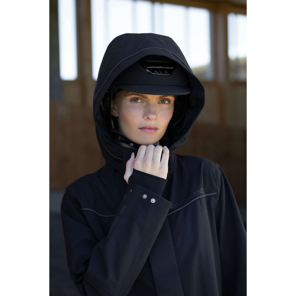 Kingsland Abrigo Largo KLLucia Impermeable Negro