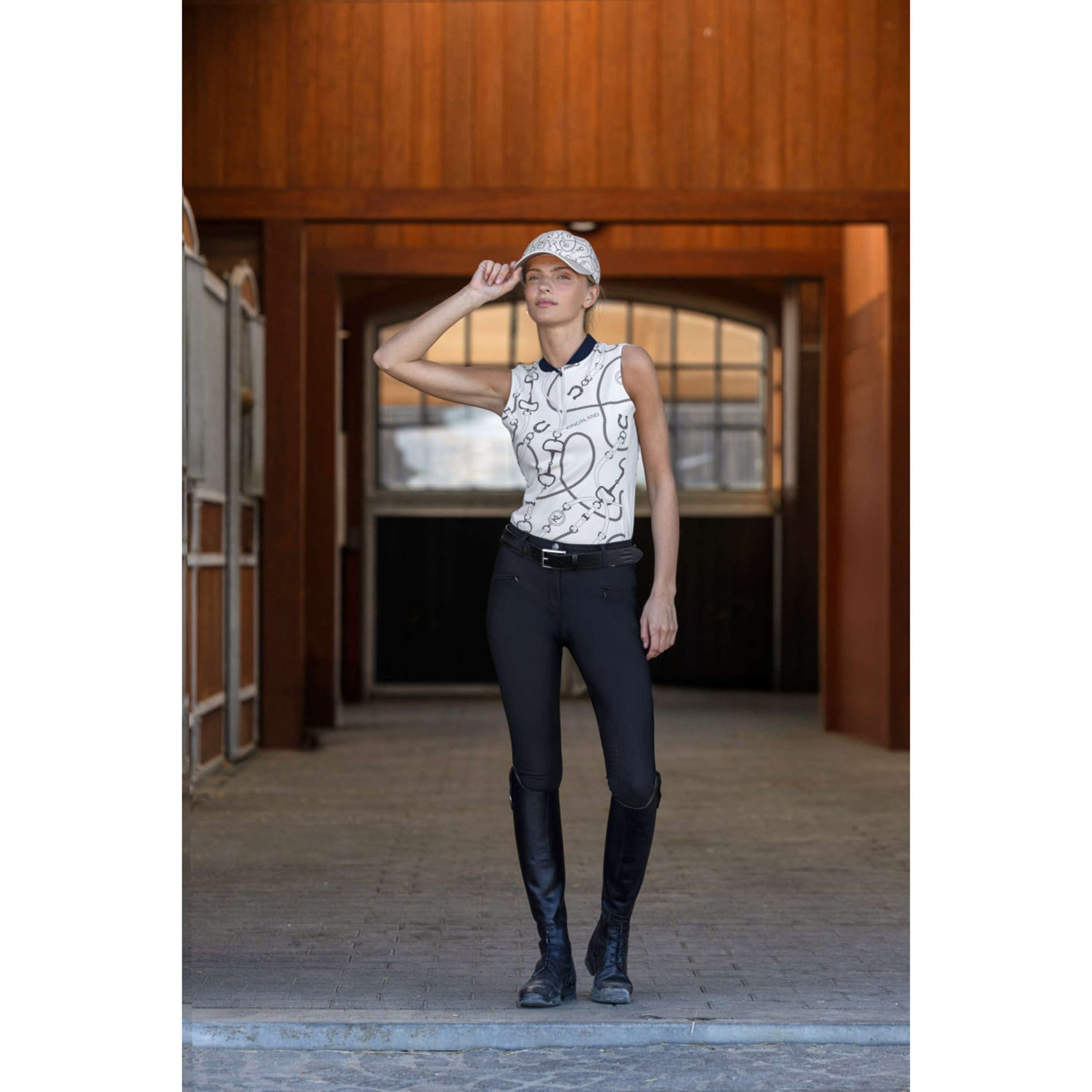 Kingsland Pantalón de Equitación KLKerry Seamless Full Grip Negro
