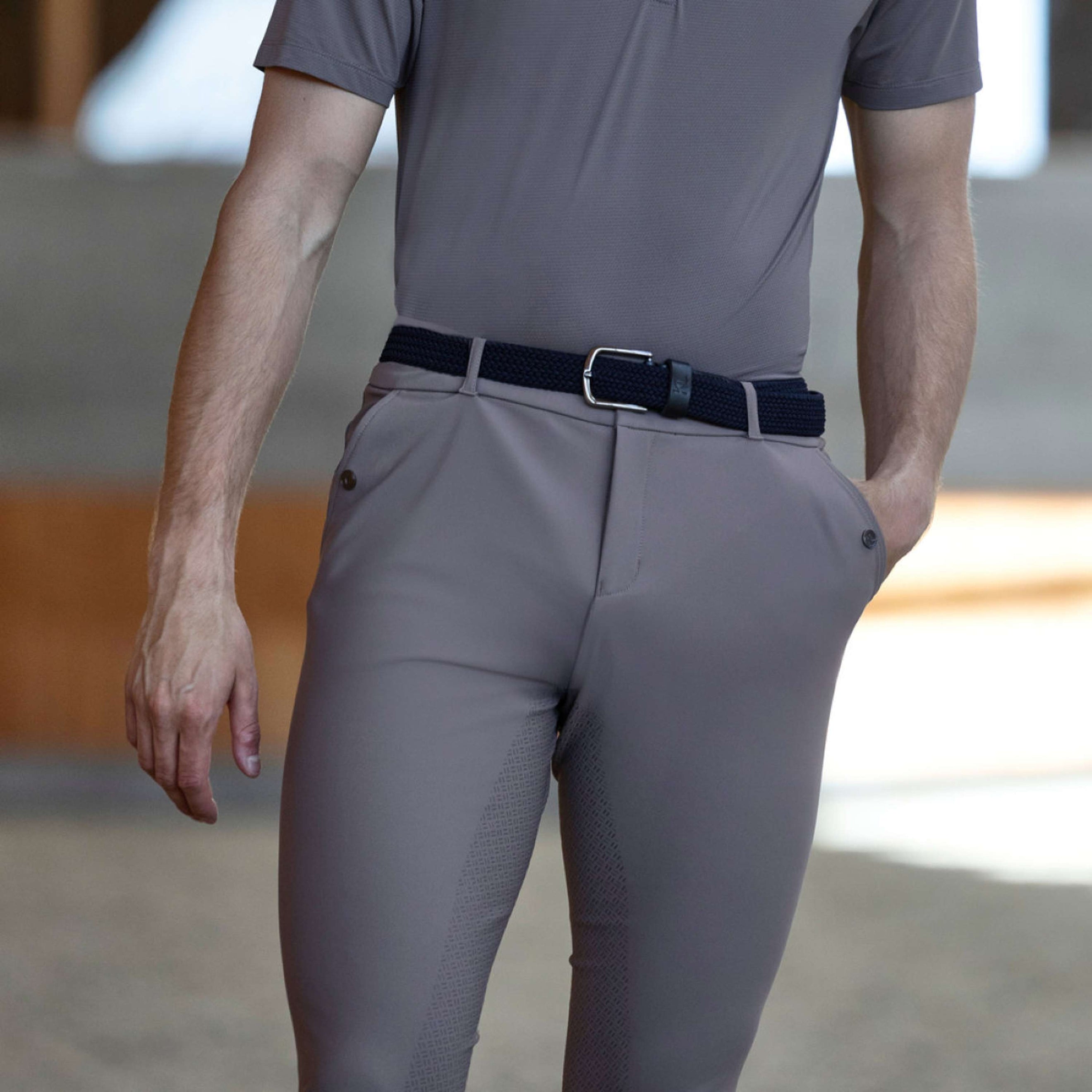 Kingsland Pantalón de Equitación KLKoa Seamless Full Grip Brown Iron