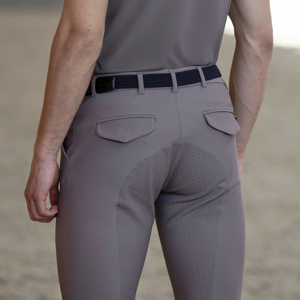 Kingsland Pantalón de Equitación KLKoa Seamless Full Grip Brown Iron