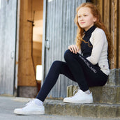 Kingsland Legging de Equitación KLLinda Junior F-Tec 5 Full Grip Navy