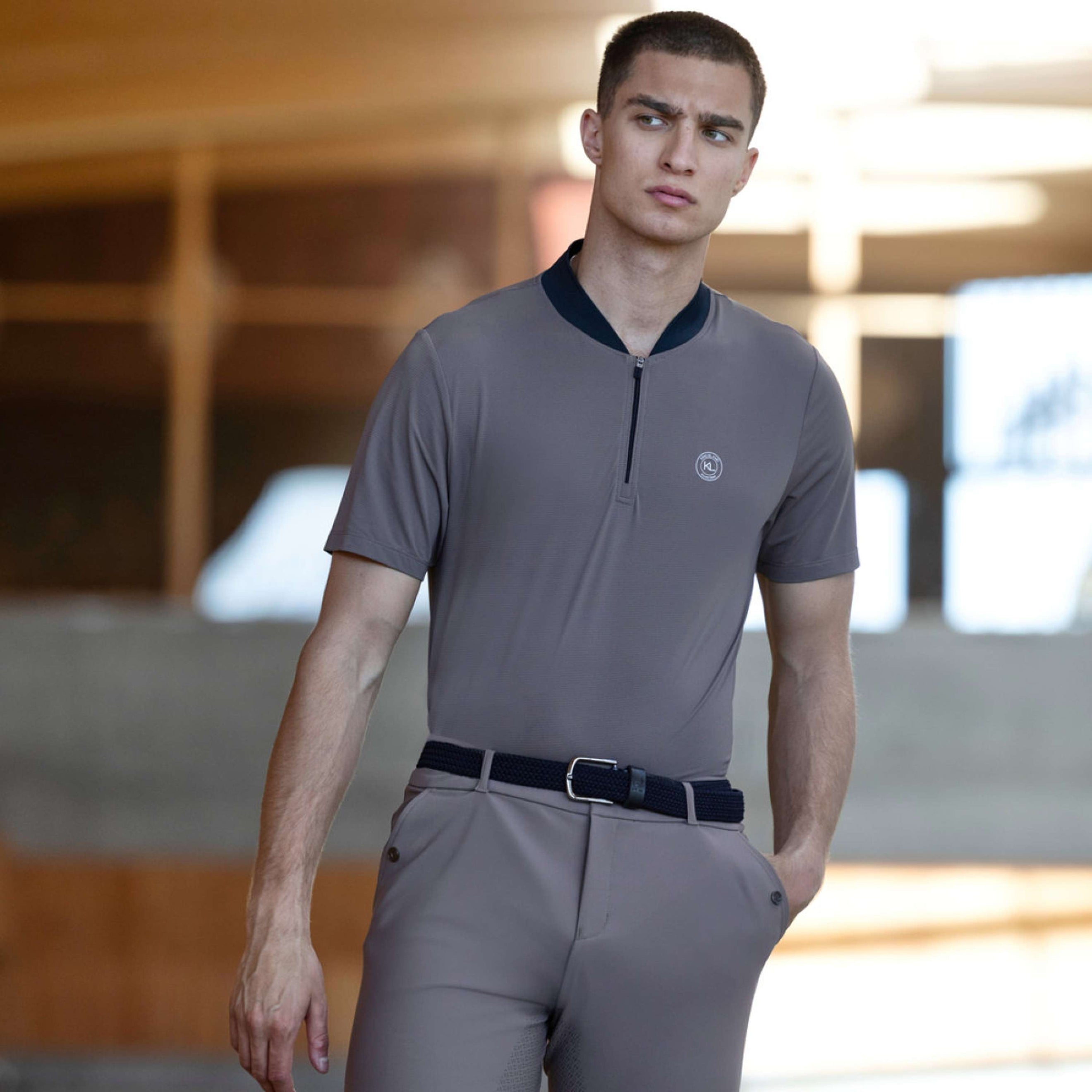 Kingsland Camiseta de entrenamiento KLLiam Hombres Brown Iron