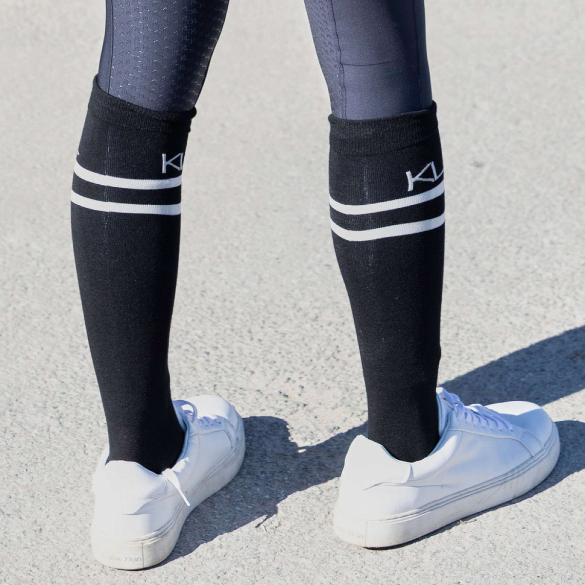 Kingsland Calcetines de Equitación KLLizette Coolmax Negro