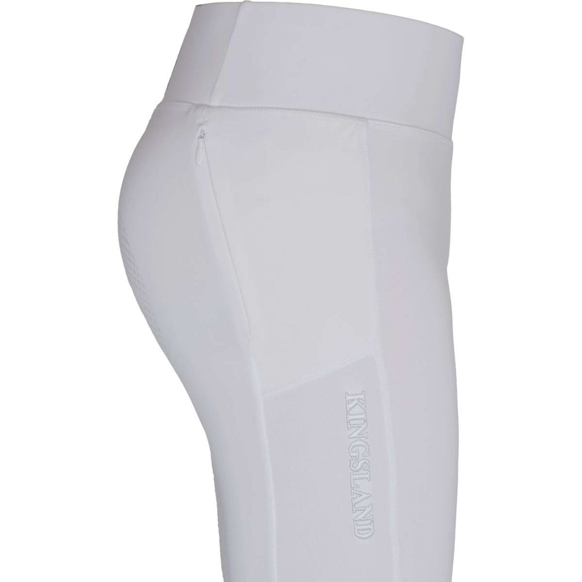 Kingsland Pantalón de Equitación Katinka Full Grip F-Tec2 Blanco