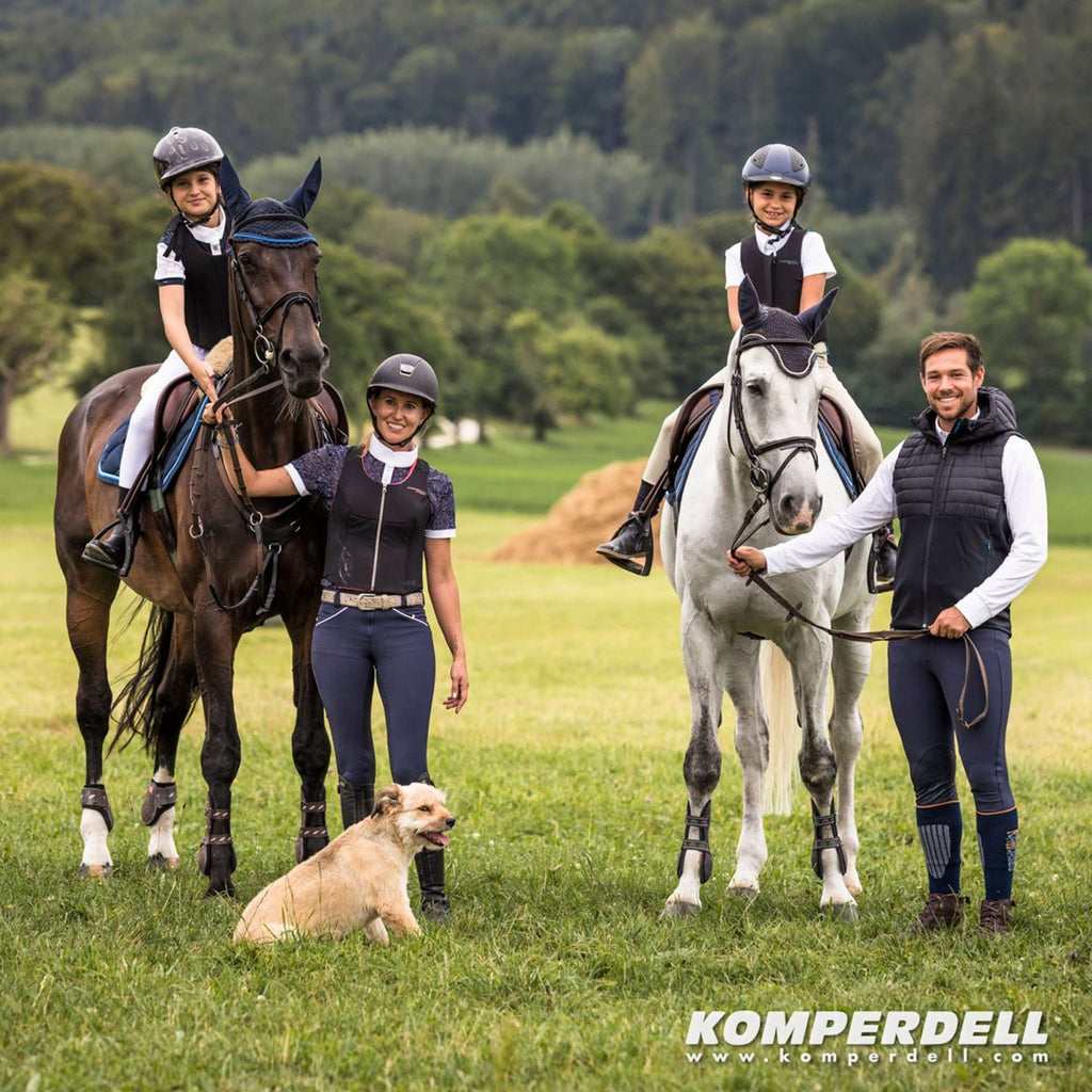 Komperdell Protector de Espalda Flexfit Slim Negro/Borgoña