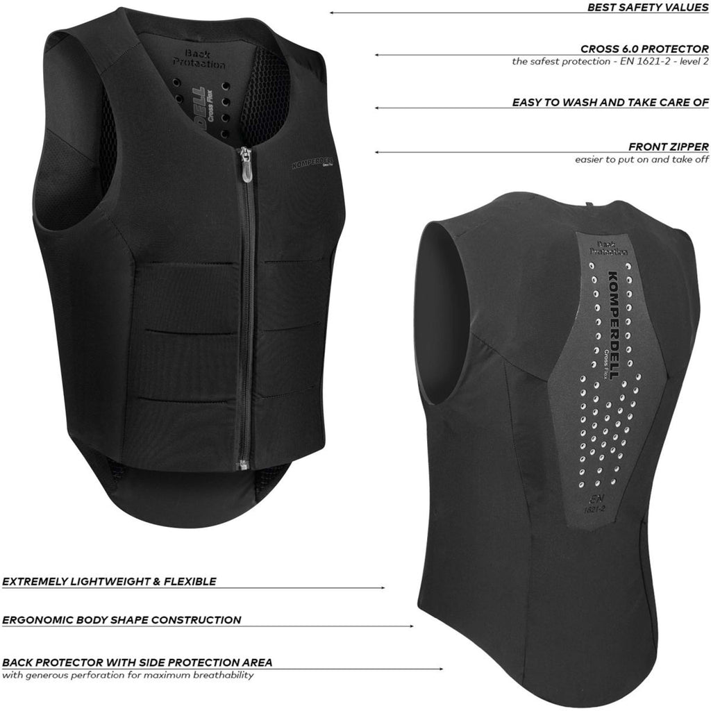 Komperdell Protector de Espalda Flexfit Regular Negro