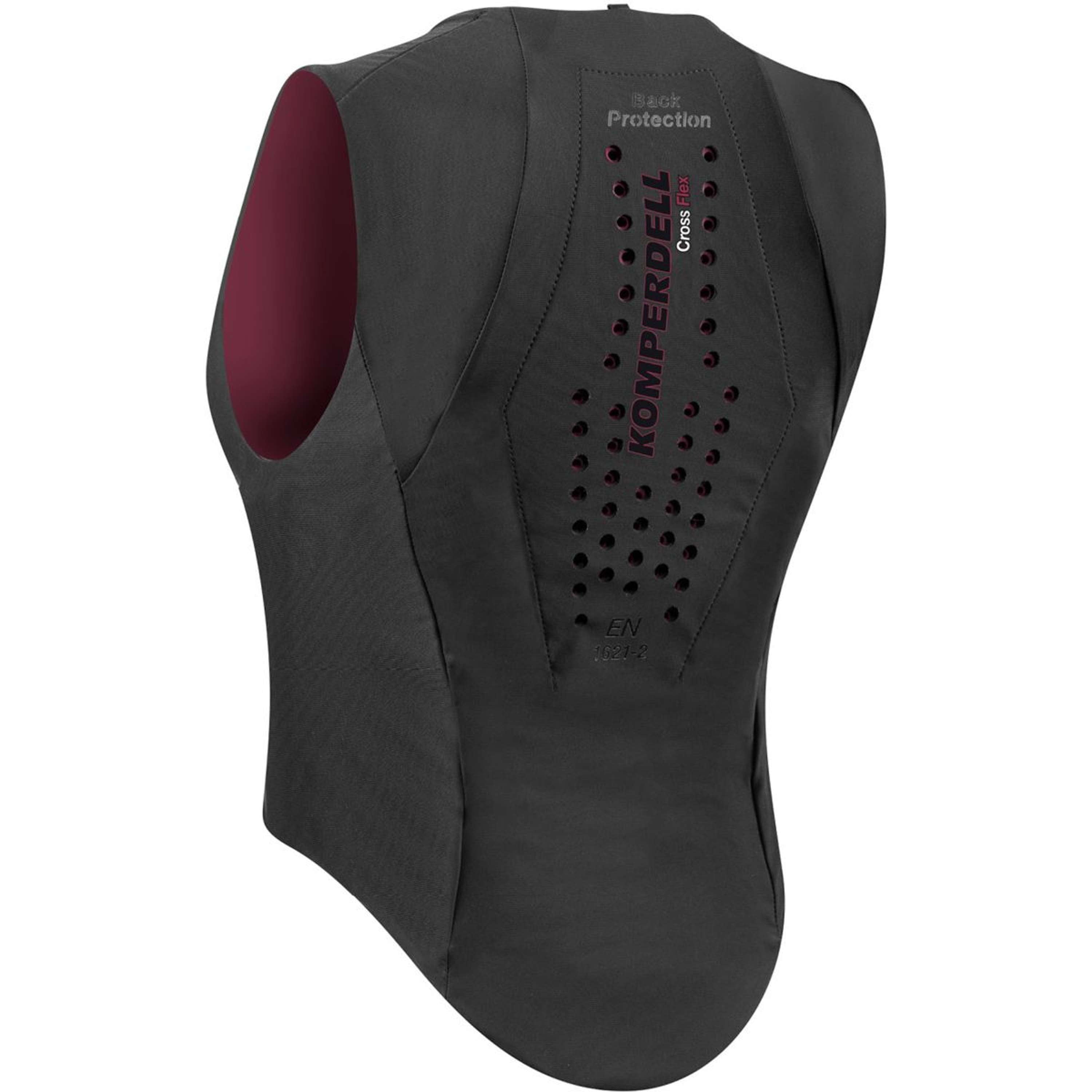 Komperdell Protector de Espalda Flexfit Slim Negro/Borgoña