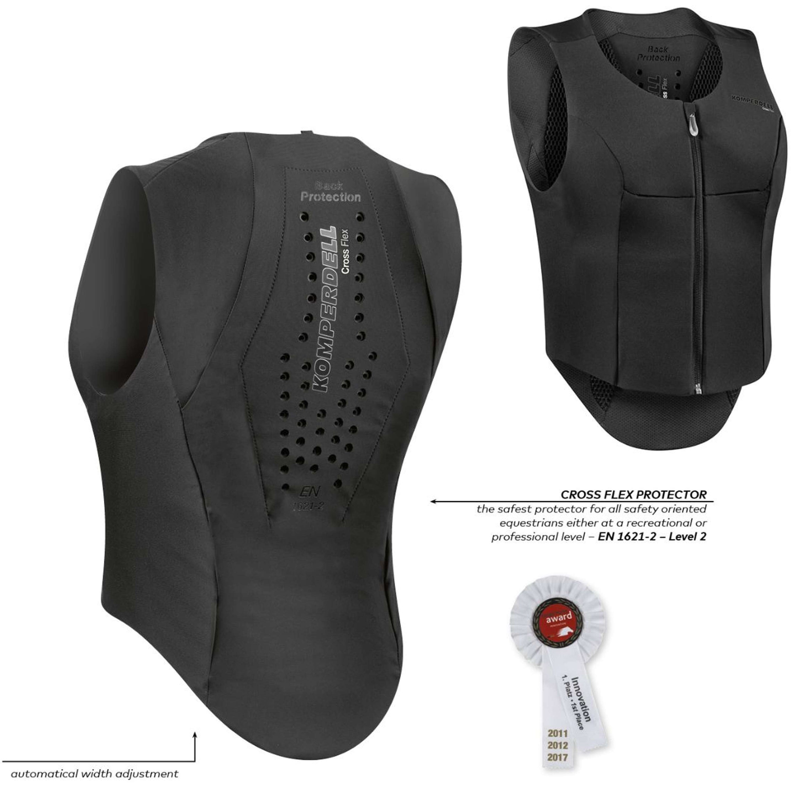 Komperdell Protector de Espalda Flexfit Slim Negro Gris