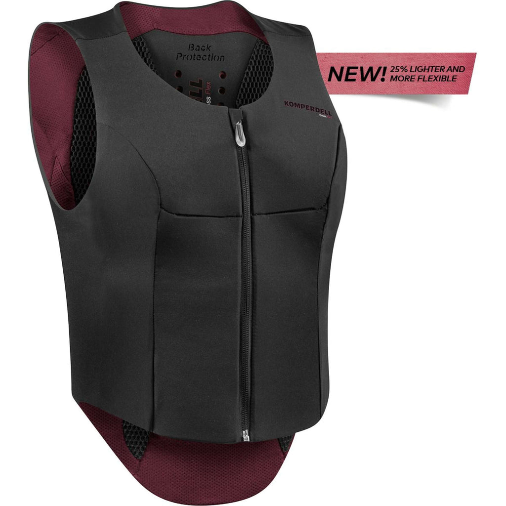 Komperdell Protector de Espalda Flexfit Slim Negro/Borgoña