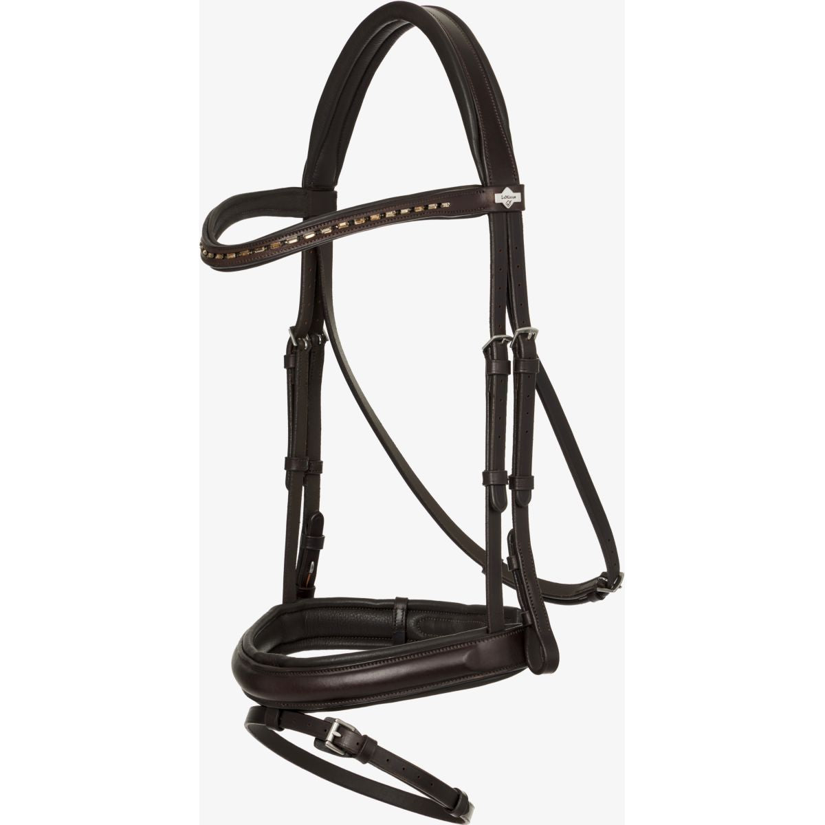 LeMieux Brida Arika Dressage Marron<>Plata<>Gris