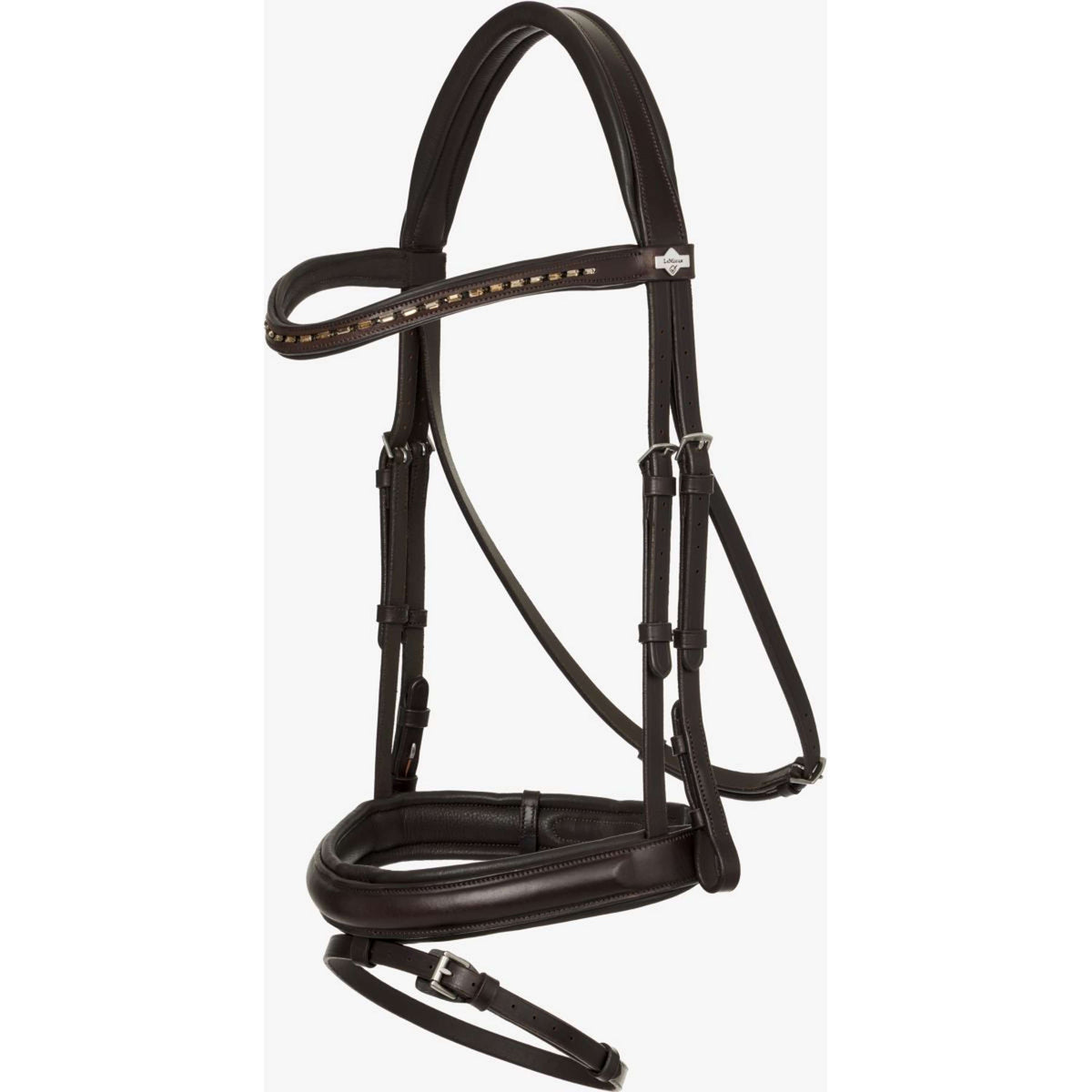 LeMieux Brida Arika Dressage Marron<>Plata<>Gris