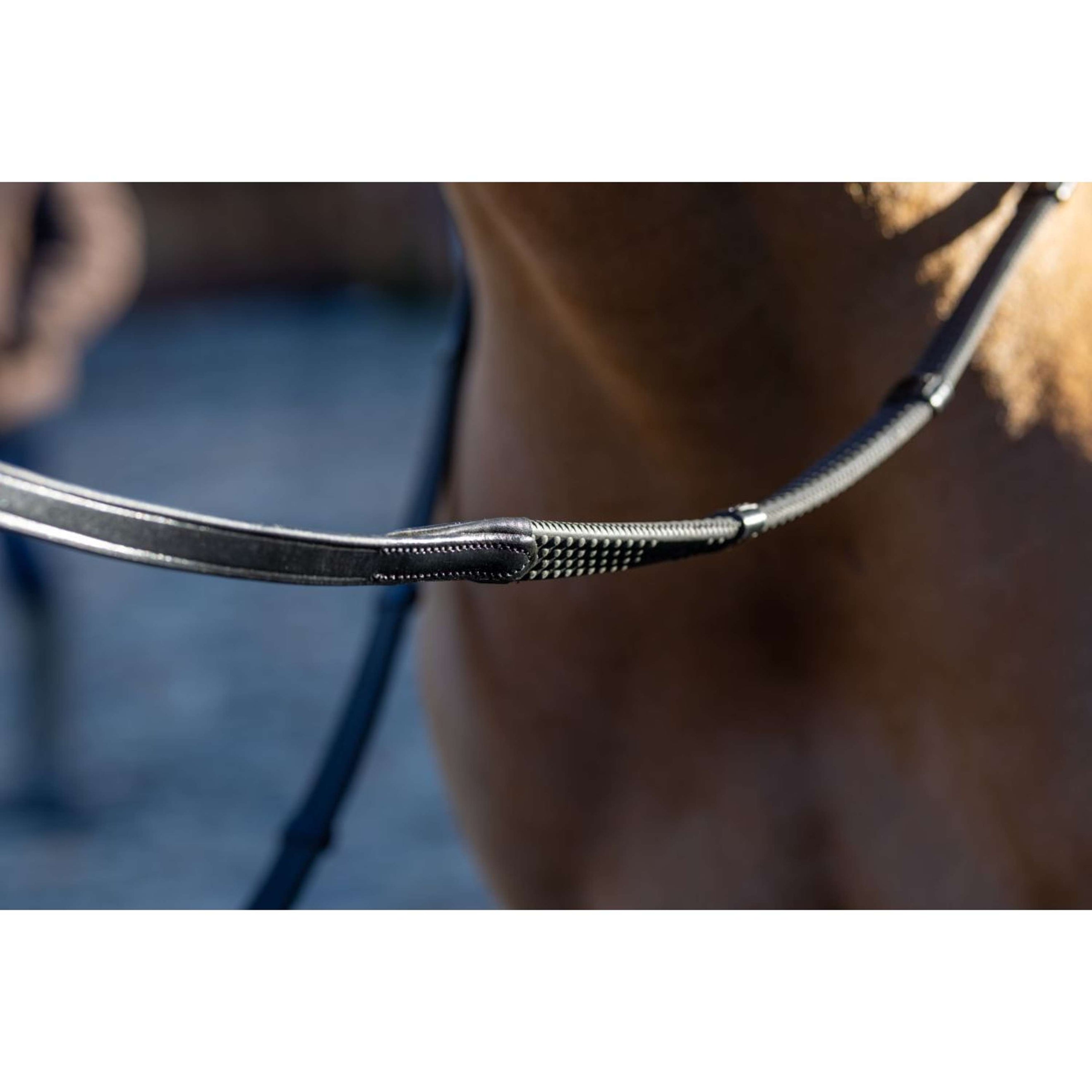 LeMieux Riendas Arika Soft Rubber with Stopper Negro/Plata LeMieux Riendas Arika Soft Rubber with Stopper Negro/Plata