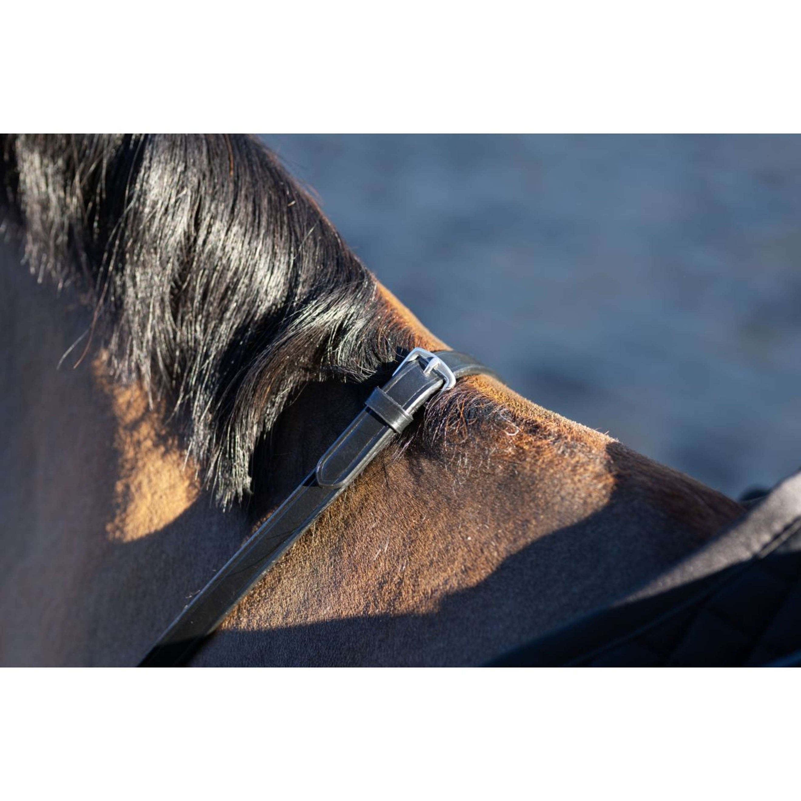 LeMieux Riendas Arika Soft Rubber with Stopper Marron/Plata/Gris