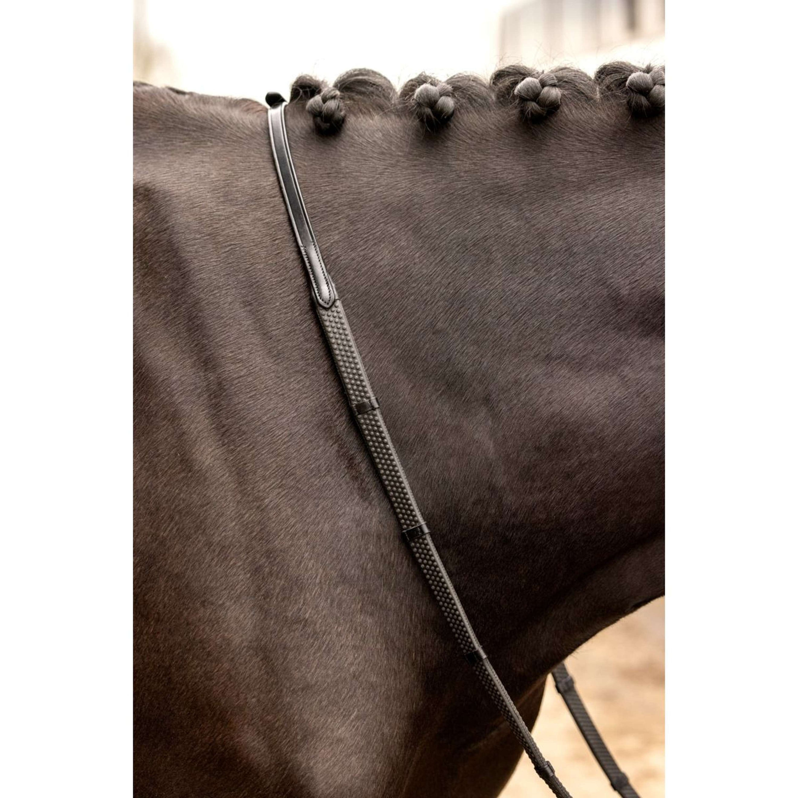 LeMieux Riendas Arika Soft Rubber with Stopper Marron/Laton LeMieux Riendas Arika Soft Rubber with Stopper Marron/Laton