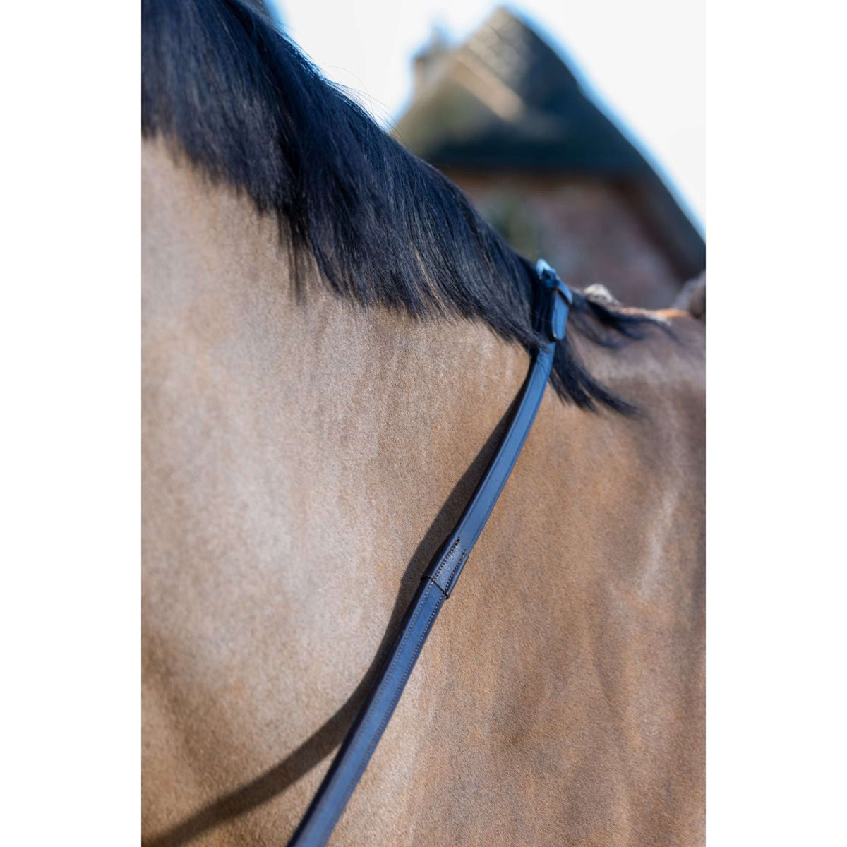 LeMieux Riendas Arika Rubber Grip Continental Marron<>Plata<>Gris