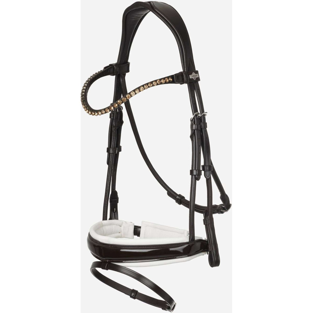 LeMieux Brida Kudos Patent Doma Marron Blanco